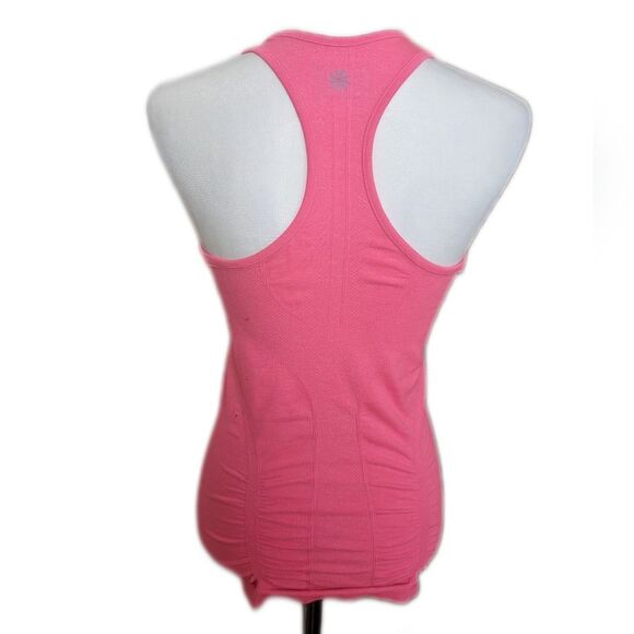 Athleta carnation pink athletic tank top, polyester/nylon/spandex, XS - Picture 2 of 6